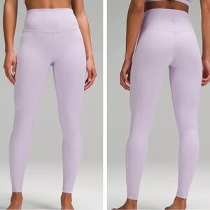 Lululemon Align High Rise Pant 25” Leggings in Lilac Ether Light Purple Size 4